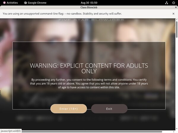 Class Blowjob Discount Signup