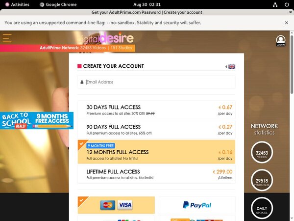 Digitaldesire Premium Passwords
