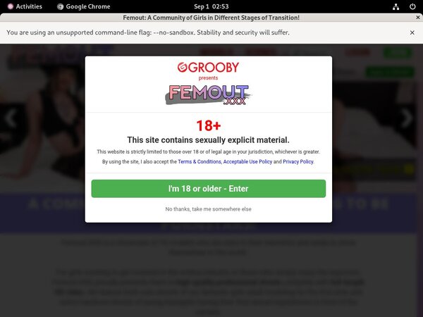 Femout $1 Porn Trial