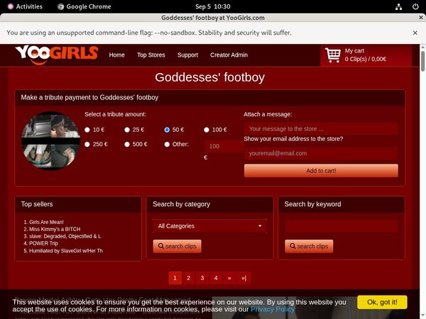 Footboy Goddesses Discount Code