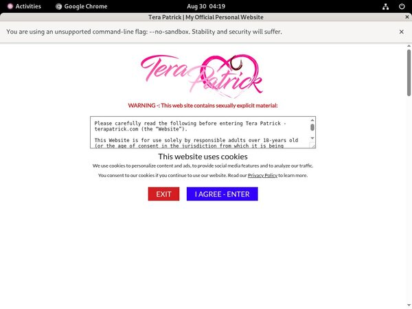 Free Tera Patrick Premium Login