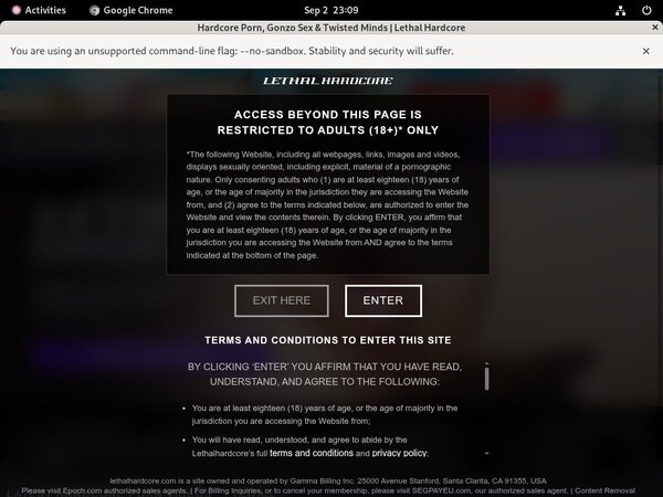 Lethal Hardcore Vendo Lethal Hardcore Vendo