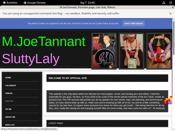 M.JoeTannant Accept Pay Pal