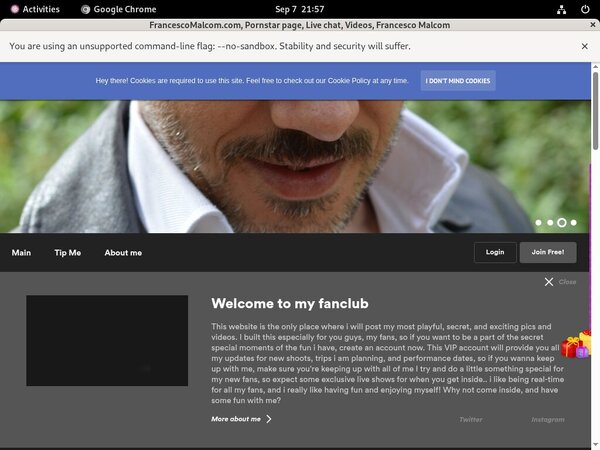 Membership To Francescomalcom.com