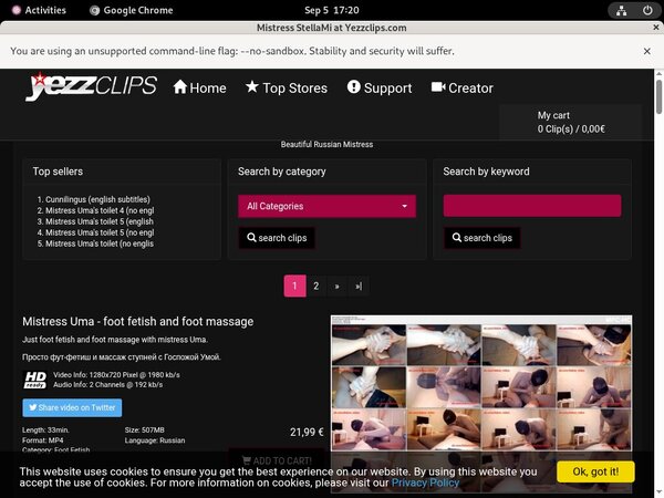 MistressStellami Id Password