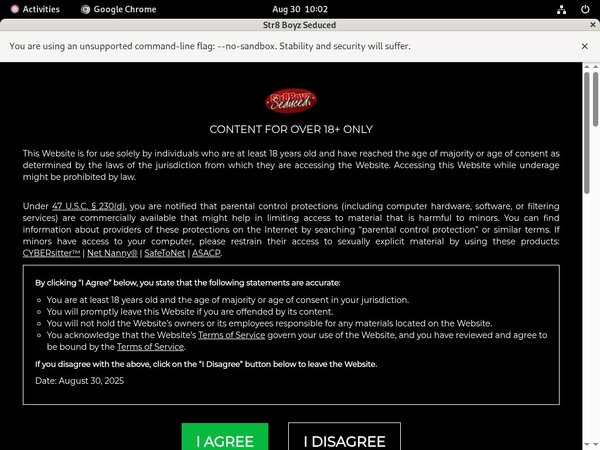 Seduced Boyz Str8 Membership Discount