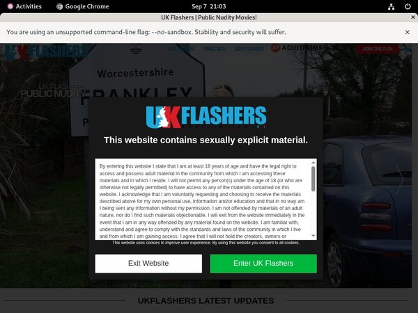 UK Flashers Free Scene