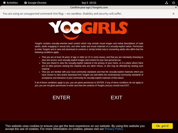 Yoogirls.com Crear Cuenta