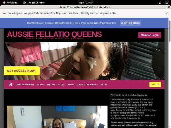 Aussiefellatioqueens.com Paypal Trial