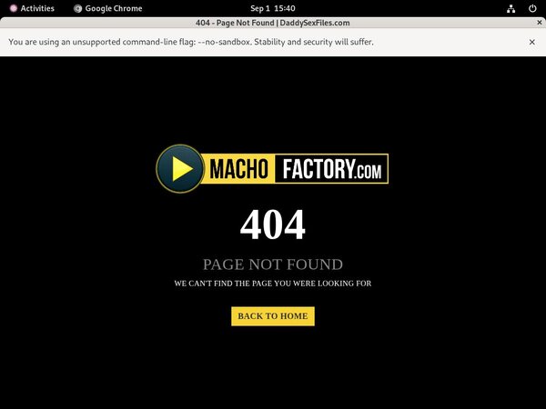 Macho Factory Password